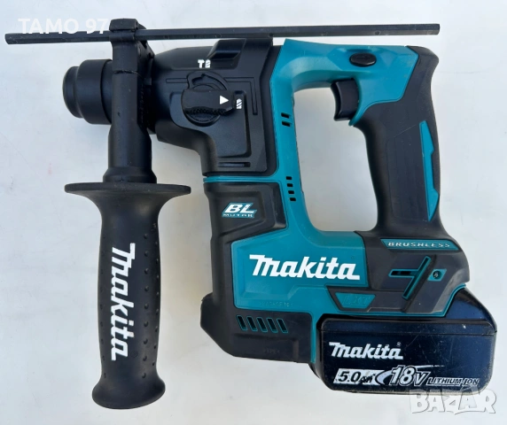 Makita DHR171 - Безчетков акумулаторен перфоратор 2x18V 5.0Ah като нов!, снимка 4 - Перфоратори - 53223704