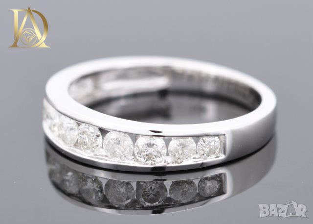 Нов Златен Пръстен с 0.75кт Естествени Брилянти , снимка 4 - Пръстени - 40063264