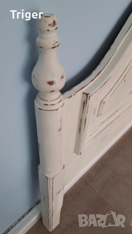 Дървена старинна табла за легло, снимка 5 - Спални и легла - 52974705