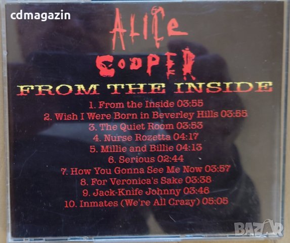 Компакт дискове CD Alice Cooper – From The Inside, снимка 2 - CD дискове - 34645737
