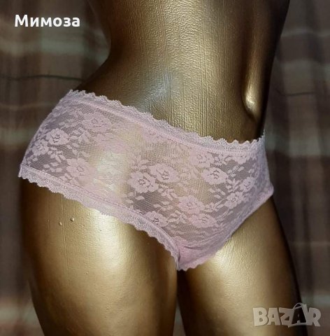 М Розова дантелена бикина, снимка 3 - Бельо - 35919414