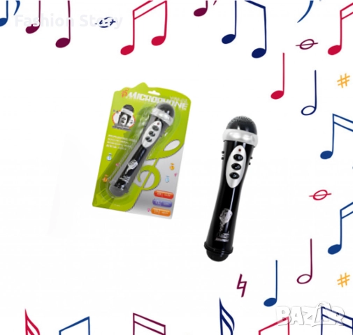 Детски микрофон с мелодии и светлини, снимка 2 - Електрически играчки - 51546533