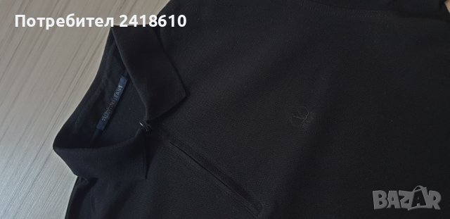 VALENTINO JEANS Pique Cotton  Half Zip Mens Size XL/52 ОРИГИНАЛ! Мъжка тениска!, снимка 9 - Тениски - 41883315