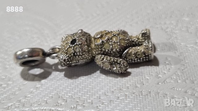 Колекционерско сребърно мече талисман , снимка 6 - Колиета, медальони, синджири - 44280099