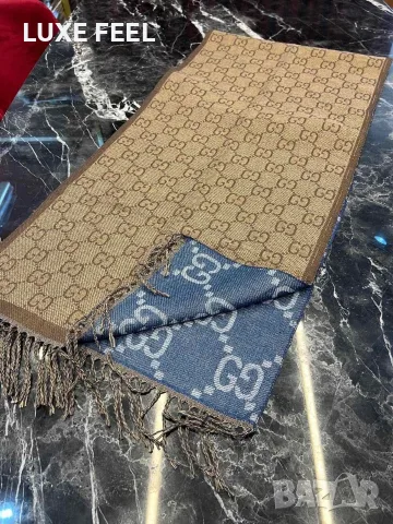 HERMES ⚜️ GUCCI ⚜️Дамски Кашмирени Шалове , снимка 3 - Шалове - 56046161