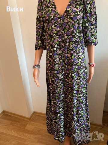 Дълга рокля на цветя, снимка 2 - Рокли - 40465046