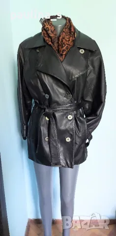 Два различни броя / Дамско двуредно яке / манто с вата, от естествена кожа , снимка 15 - Якета - 50335503