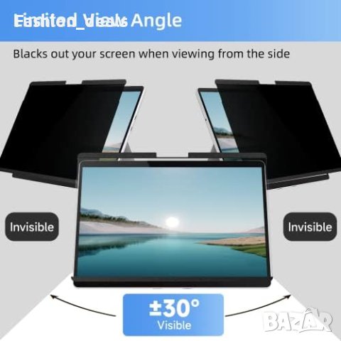 Нов Магнитен екран за поверителност за 13,5-инчов подвижен филтър Лаптоп Microsoft, снимка 7 - Лаптоп аксесоари - 42246127