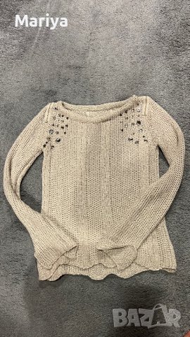 Пуловер с камъни, снимка 2 - Блузи с дълъг ръкав и пуловери - 40345553
