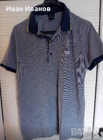 Оригинална фланелка с яка Hugo Boss 