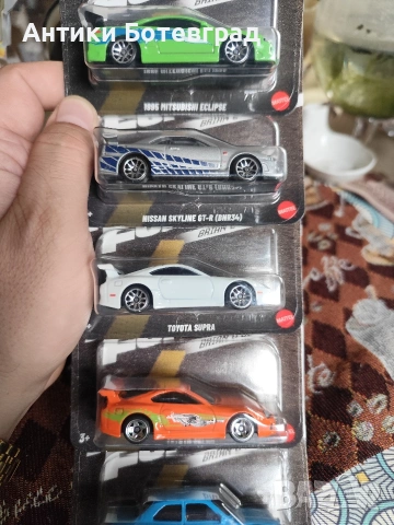 Сет бързи и яростни на Hot wheels Хот уилс , снимка 2 - Коли, камиони, мотори, писти - 53401022