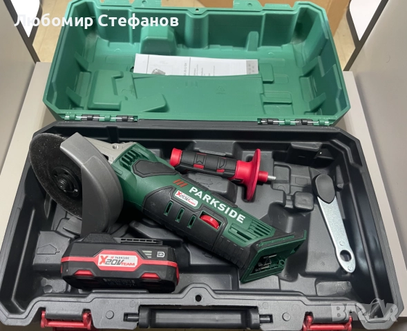 Ъглошлайф PARKSIDE PWSAP 20-Li G4  с батерия 2Аh,20V , снимка 2 - Други инструменти - 52814059