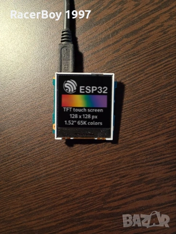 ESP32 TFT touch screen 1.52" 128 x 128, снимка 2 - Друга електроника - 53690269