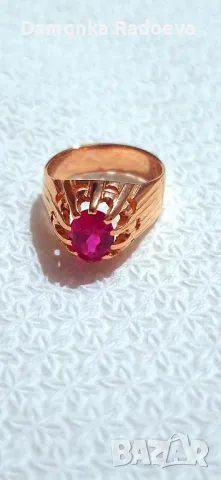 СССР златен пръстен проба 583, снимка 2 - Пръстени - 48707356