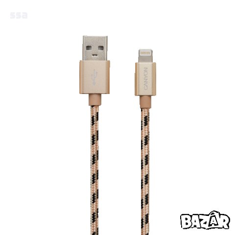 CANYON - Apple iPhone USB оплетен кабел 1m – различни цветове, снимка 8 - USB кабели - 35803788