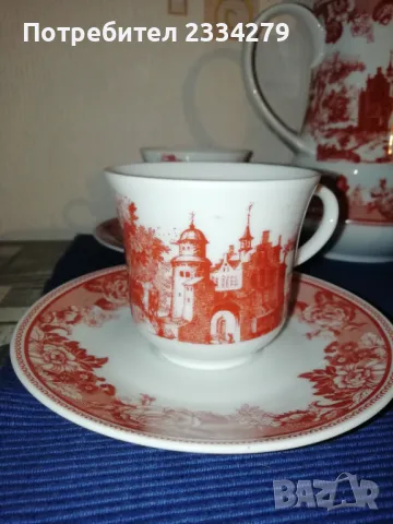 Стар немски порцеланов сервиз за кафе, чай. , снимка 6 - Сервизи - 50395866