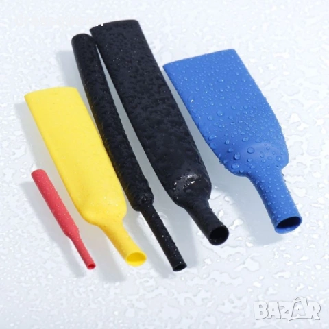 4636 Комплект цветен термосвиваем шлаух за кабели, 580 части, 600V – в органайзер, снимка 8 - Куфари с инструменти - 53653812