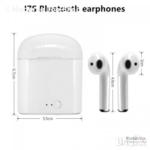 Безжични слушалки Блутут Bluetooth 5.0 i7S Wireless Earphones, снимка 9 - Bluetooth слушалки - 34145758