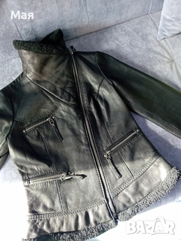 Дамско яке от естествена кожа, снимка 7 - Якета - 52823657