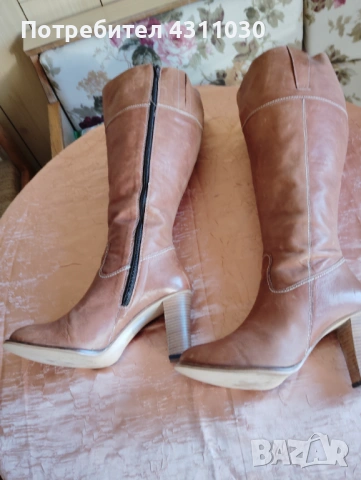 Дамски ботуши SIMPLY естествена кожа за дама с широк прасец 42 номер, снимка 2 - Дамски ботуши - 53166019