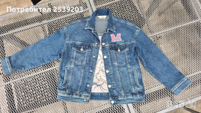 Детско дънково яке Мини Маус на H&M 9-10 години, снимка 6 - Детски якета и елеци - 51853767