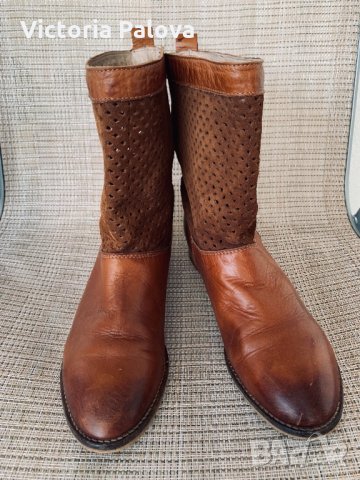 Португалски летни ботуши BUFFALO LONDON,естествена кожа, снимка 10 - Дамски ботуши - 34202219