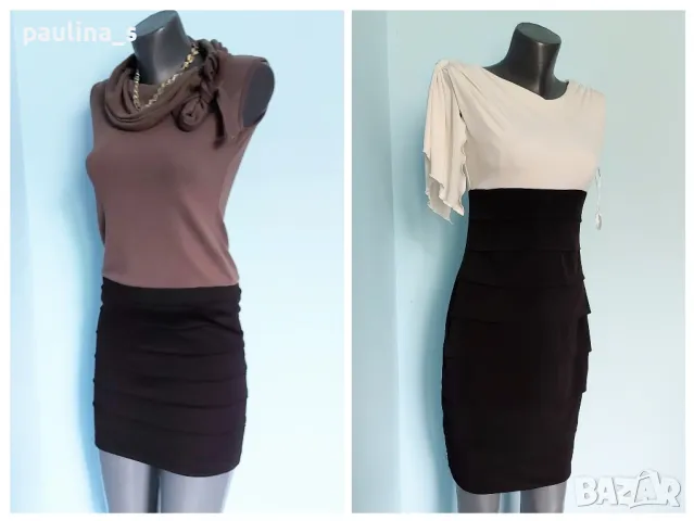 Два различни броя / Двуцветна маркова рокля / унисайз 