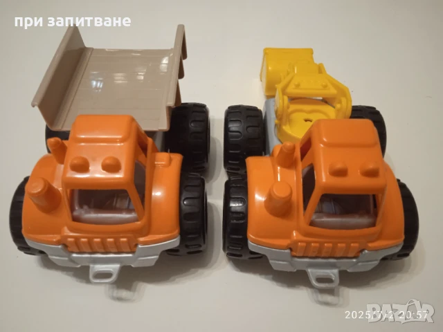  2 бр. камиончета, големи пластмасови, made in France, снимка 2 - Коли, камиони, мотори, писти - 50886042