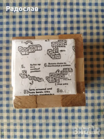 дървено кубче тип Рубик куб, снимка 2 - Образователни игри - 50994268