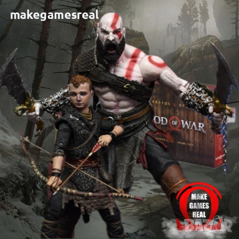 Екшън фигура God of War Kratos & Atreus, снимка 2 - Аксесоари - 52799133