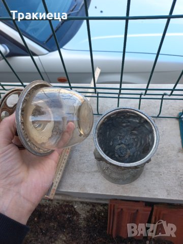 СТРАХОТНА СТАРА БРОНЗОВА ГАЗЕНА ЛАМПА , снимка 3 - Антикварни и старинни предмети - 44275340