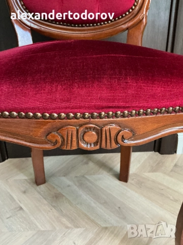 Антикварен стол Рококо, снимка 4 - Столове - 52107012