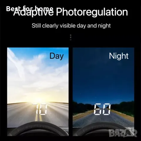 Автомобилен дисплей с GPS  и прожекция HUD KM/H, снимка 7 - Аксесоари и консумативи - 48482963
