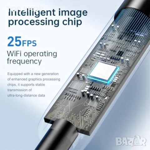 Нова Гъвкава ендоскопска камера за авто, тръби, канализация, 2MP HD, снимка 5 - Гедорета - 49919363