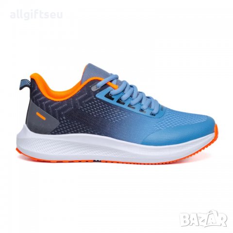 Мъжки маратонки 108017 Blue/orange, снимка 2 - Маратонки - 40118252