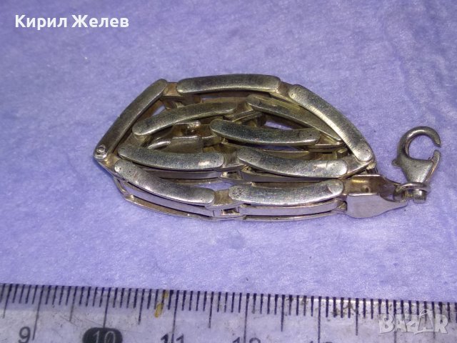 ВЕЛИКОЛЕПНА СТИЛНА ВИНТИДЖ АРТ СРЕБЪРНА ГРИВНА СРЕБРО 925 АЖУРНА РЪЧНА БИЖУТЕРСКА ИЗРАБОТКА 36944, снимка 15 - Гривни - 42655736