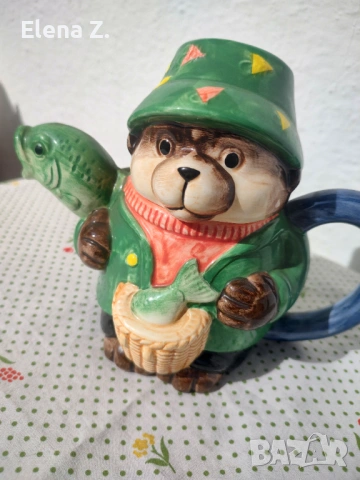 Чайник за колекционери Видра-Рибар на Bob Hersey Danbury Mint, снимка 2 - Други - 53570157