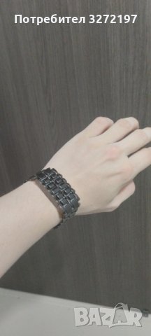 Моден черен изцяло метален дигитален лава ръчен часовник Мъжки син LED дисплей , снимка 14 - Мъжки - 40954082