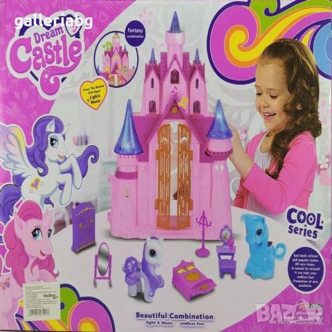 Красив замък на Малкото пони със звуци и светлини (My Little Pony), снимка 3 - Други - 38726485
