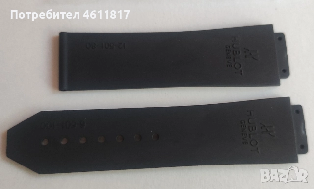 Силиконова каишка HUBLOT 25-19мм, снимка 9 - Каишки за часовници - 52179582