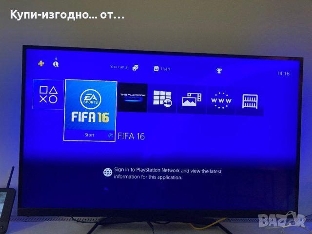 PS4 1TB с Фифа 2016, снимка 4 - PlayStation конзоли - 40975783