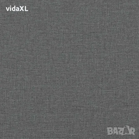 vidaXL 2-местен диван, Тъмносив, 120 см, плат, снимка 7 - Дивани и мека мебел - 56147321