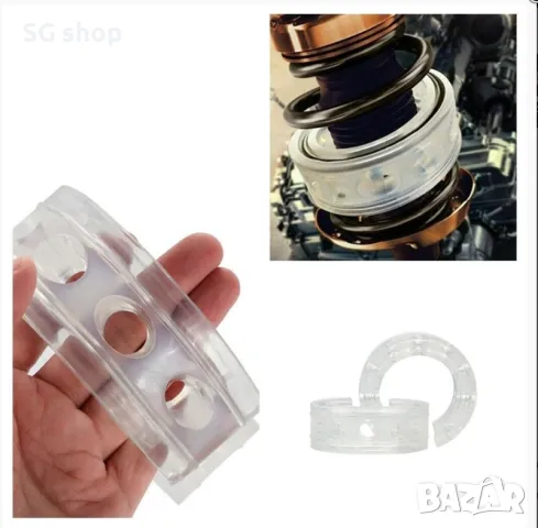 Подложки буфери за пружини от прозрачен уретан 2броя 1кт, снимка 3 - Аксесоари и консумативи - 50091453