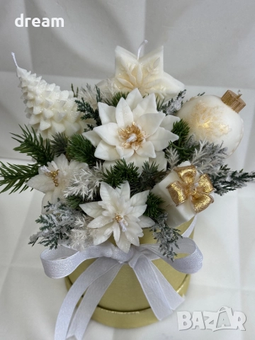 Коледни кутии с ароматни соеви свещи, снимка 6 - Декорация за дома - 52380996