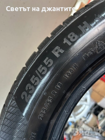 Гуми 235/55/18 Continental  Зимни 4 броя, снимка 8 - Гуми и джанти - 53620392