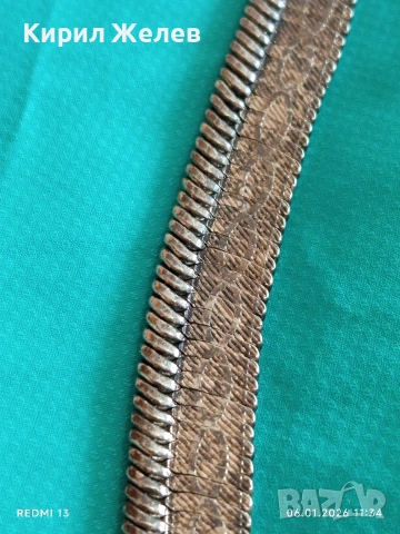 Винтидж модернистичен стил сребърно колие слаба проба сребро 52786, снимка 12 - Колиета, медальони, синджири - 53004296