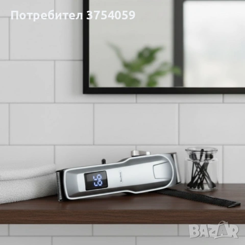 Безжична машинка за подстригване Rosberg R51810Q, 5W, DC 3.7V 1200mAh, USB зареждане, снимка 3 - Машинки за подстригване - 53154066