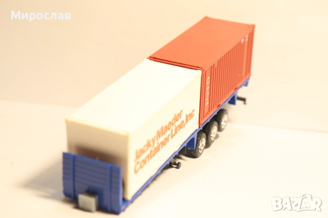 ROSKOPF?? 1:87 H0 РЕМАРКЕ КОНТЕЙНЕР ВЛЕКАЧ МОДЕЛ КАМИОН, снимка 2 - Колекции - 52967239
