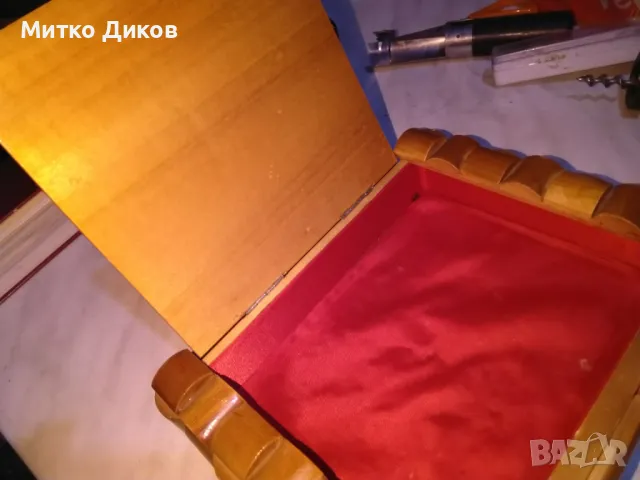 Дървена кутия от соца 206х165мм и вътрешен 170х130мм, снимка 3 - Декорация за дома - 50168378