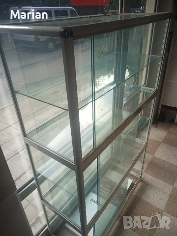 Алуминиева остъклена витрина за магазин / разглобена, снимка 3 - Витрини - 52087162